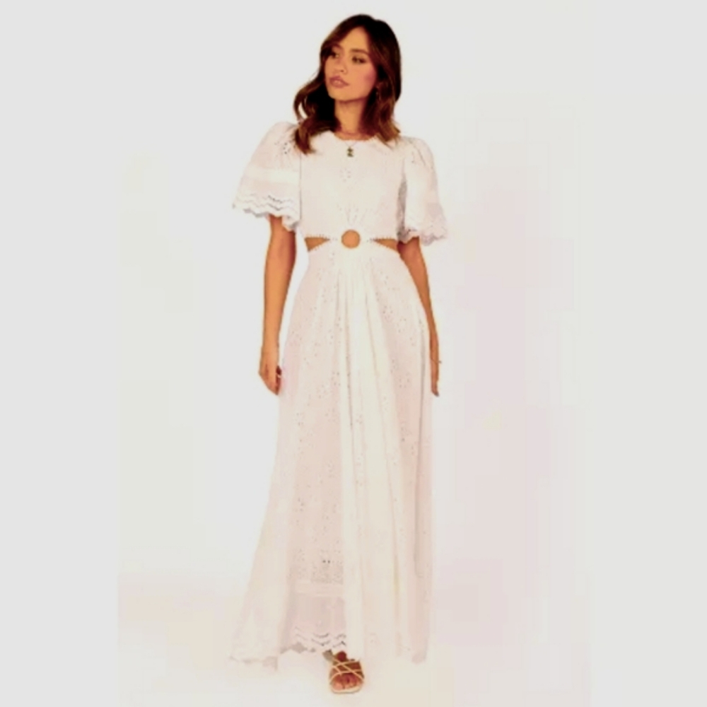 Petal and Pup Womens Merletto Cut Out Maxi Dress